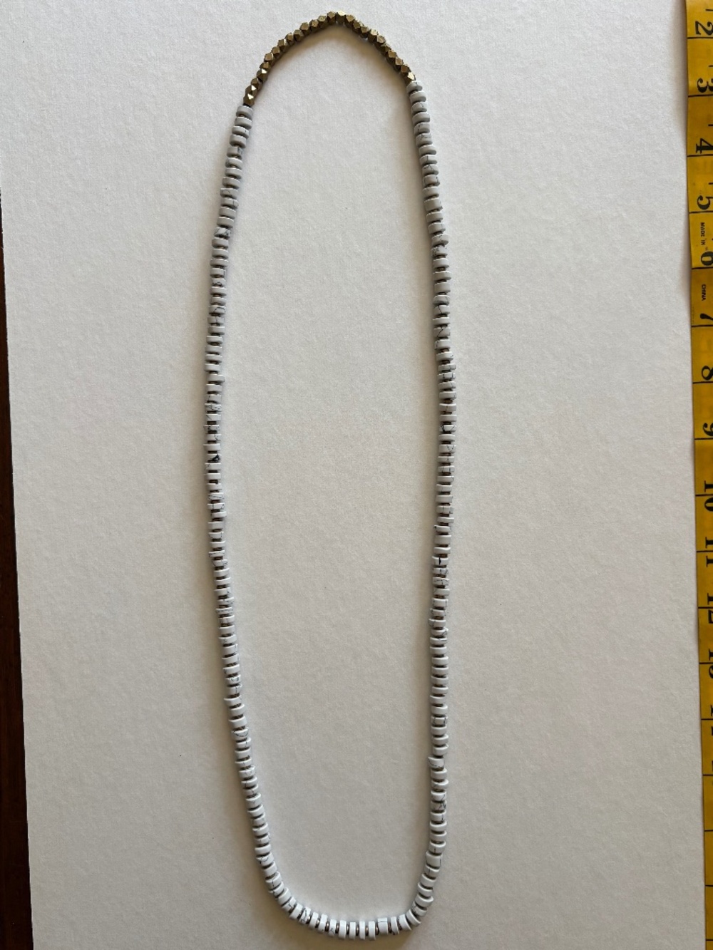 White Buffalo Heishi Necklace